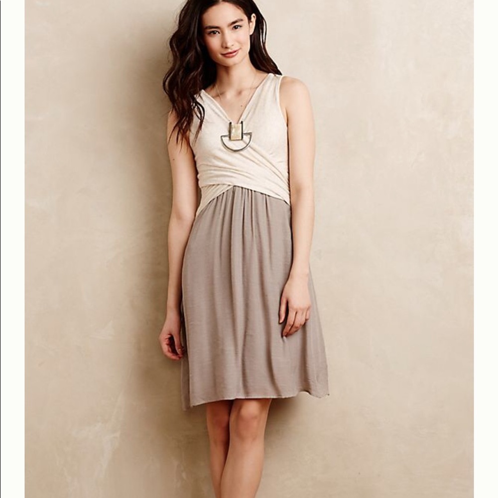 Anthropologie Amadi Lola Wrap linen tank dress
